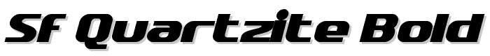 SF Quartzite Bold Italic font